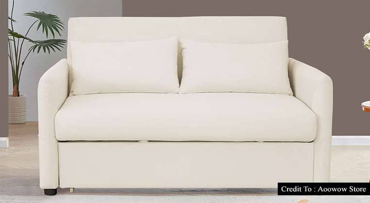 Leather Pull Out Couch