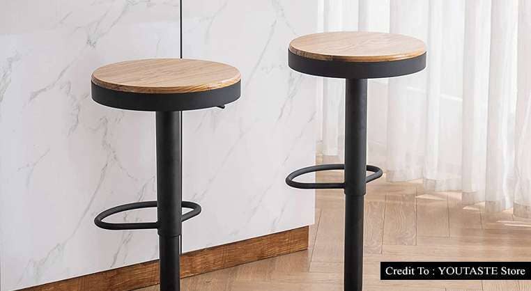 modern wood counter stools