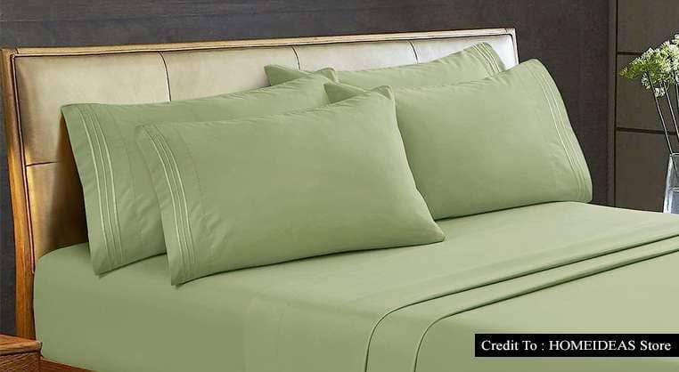 sage green bed sheets