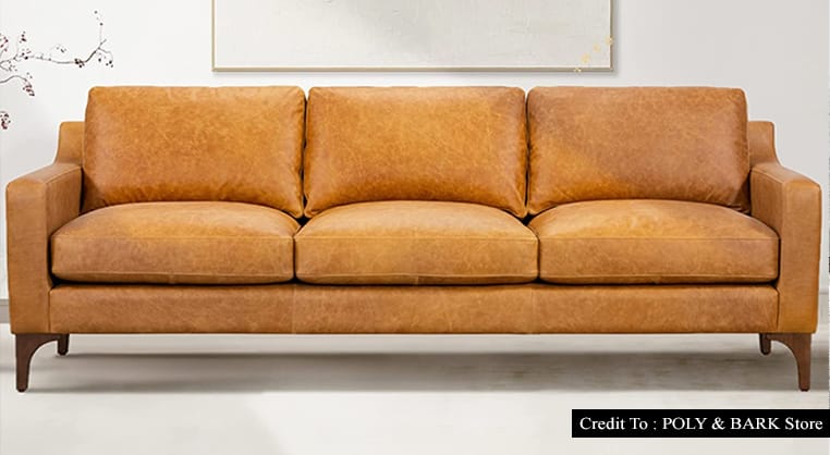 Tan Leather Couch