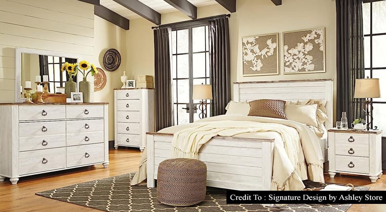 white wash dresser