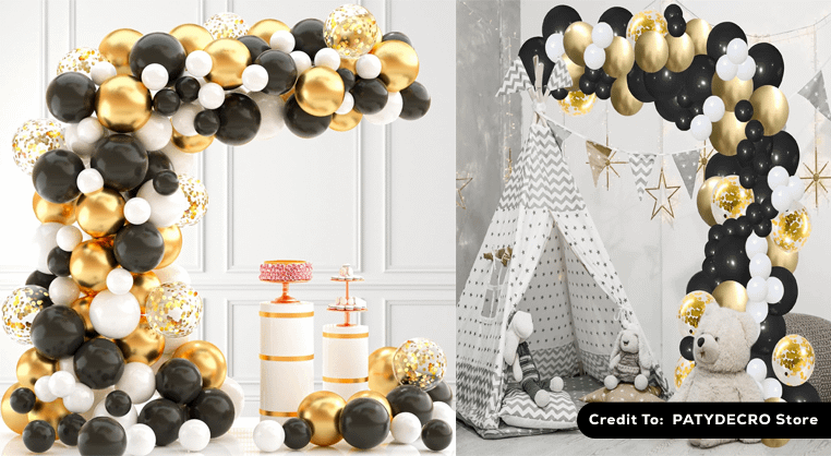 Black And White Party Decorations